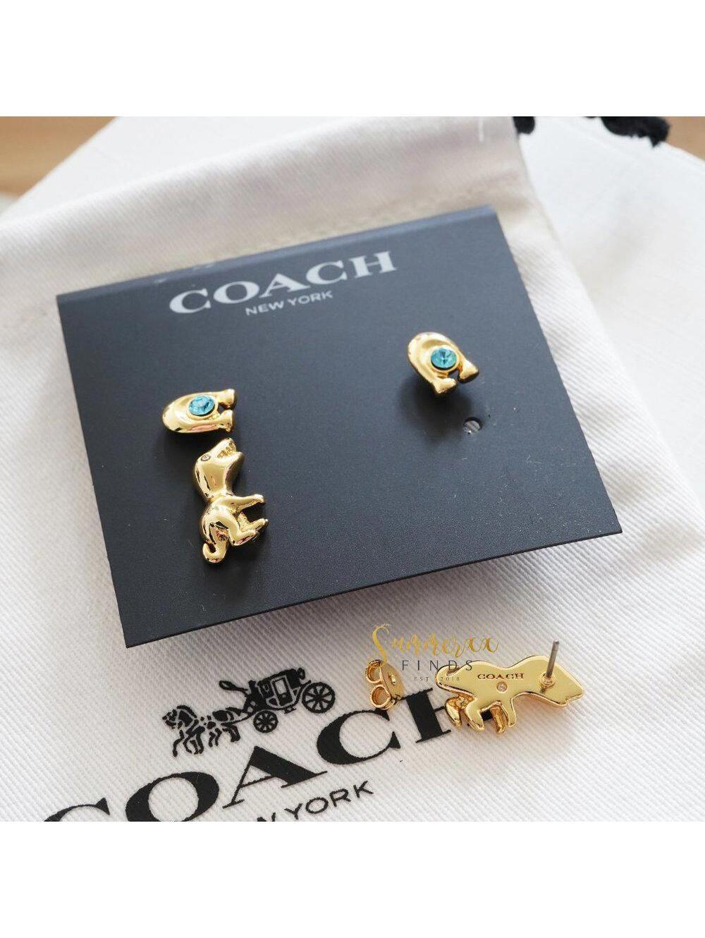 Coach Rexy Signature Stud Earrings Set - Picture 2 of 4